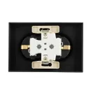 Розетка двухместная с заземлением со шторками AtlasDesign карбон IP20 Systeme Electric_4