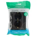 Розетка двухместная с заземлением со шторками AtlasDesign карбон IP20 Systeme Electric_5