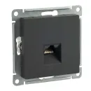 Механизм розетки компьютерной RJ45 5E AtlasDesign карбон IP20 Systeme Electric_1