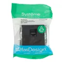 Механизм розетки компьютерной RJ45 5E AtlasDesign карбон IP20 Systeme Electric_5