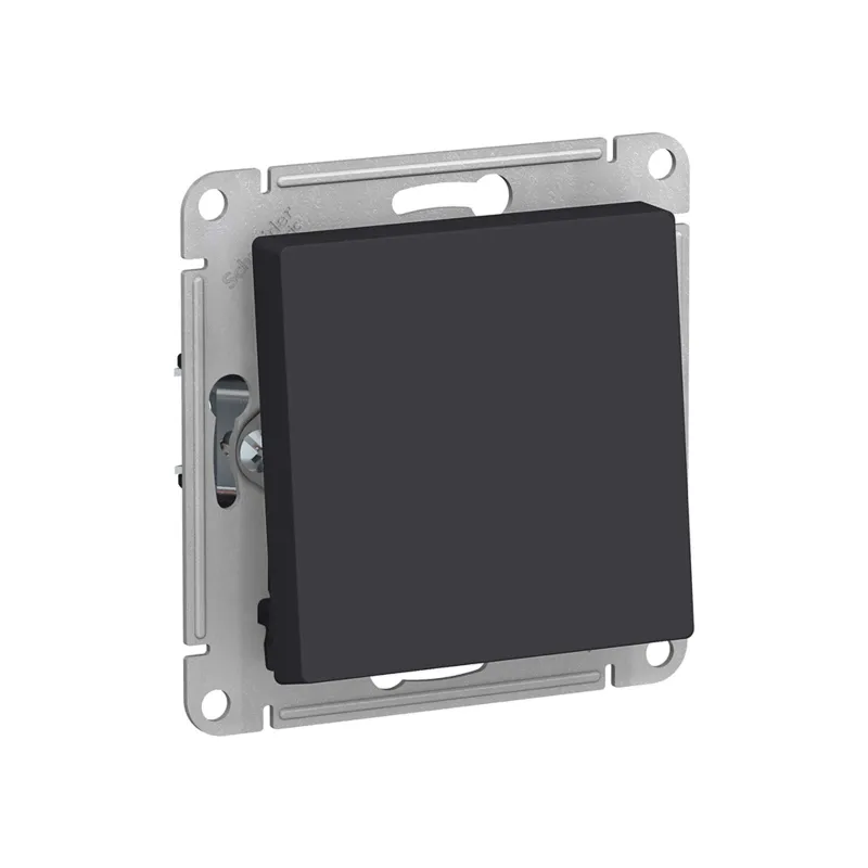 Механизм переключателя проходного одноклавишный AtlasDesign карбон IP20 Systeme Electric_1