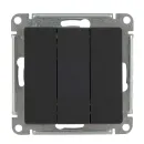 Механизм выключателя трехклавишный AtlasDesign карбон IP20 Systeme Electric_2