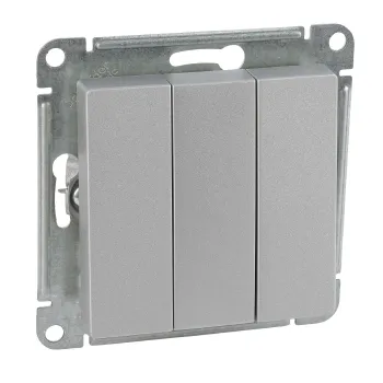 Изображение товара Механизм выключателя трехклавишный AtlasDesign от Systeme Electric Изображение товара Механизм выключателя трехклавишный AtlasDesign от Systeme Electric