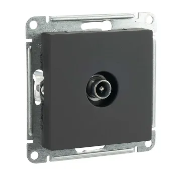 Механизм розетки ТВ оконечной AtlasDesign карбон IP20 Systeme Electric