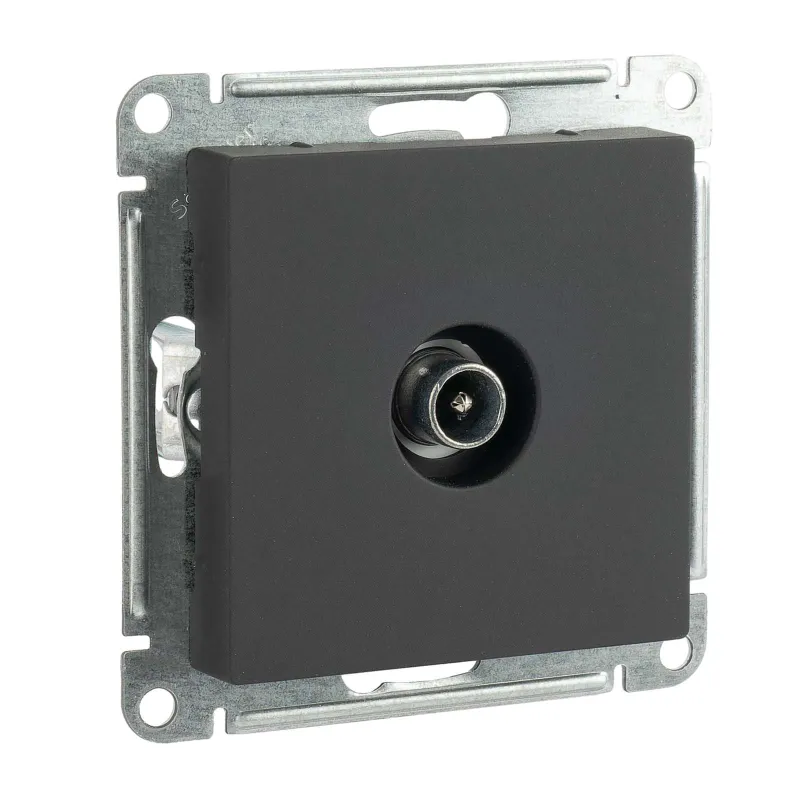 Механизм розетки ТВ оконечной AtlasDesign карбон IP20 Systeme Electric_1