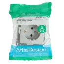 Механизм розетки с заземлением AtlasDesign алюминий IP20 Systeme Electric_5
