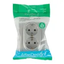 Розетка двухместная с заземлением AtlasDesign алюминий IP20 Systeme Electric_2