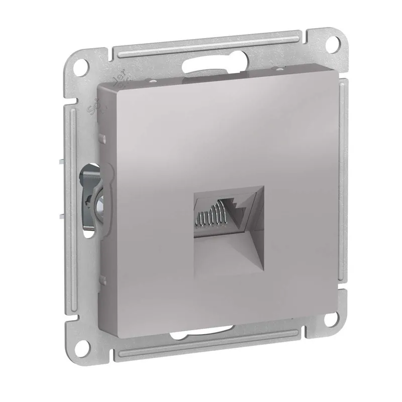 Механизм розетки компьютерной RJ45 5E AtlasDesign алюминий IP20 Systeme Electric_1