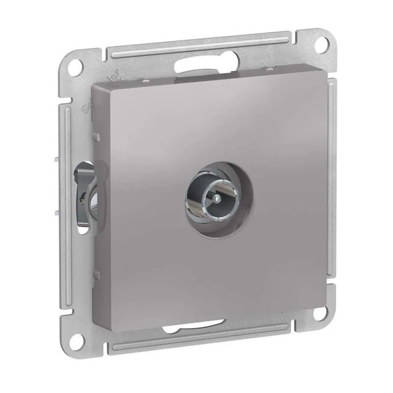 Механизм розетки ТВ оконечной AtlasDesign алюминий IP20 Systeme Electric_1