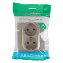 Розетка двухместная с заземлением AtlasDesign шампань IP20 Systeme Electric_5