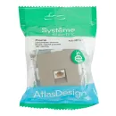 Механизм розетки компьютерная RJ45 5E AtlasDesign шампань IP20 Systeme Electric_5