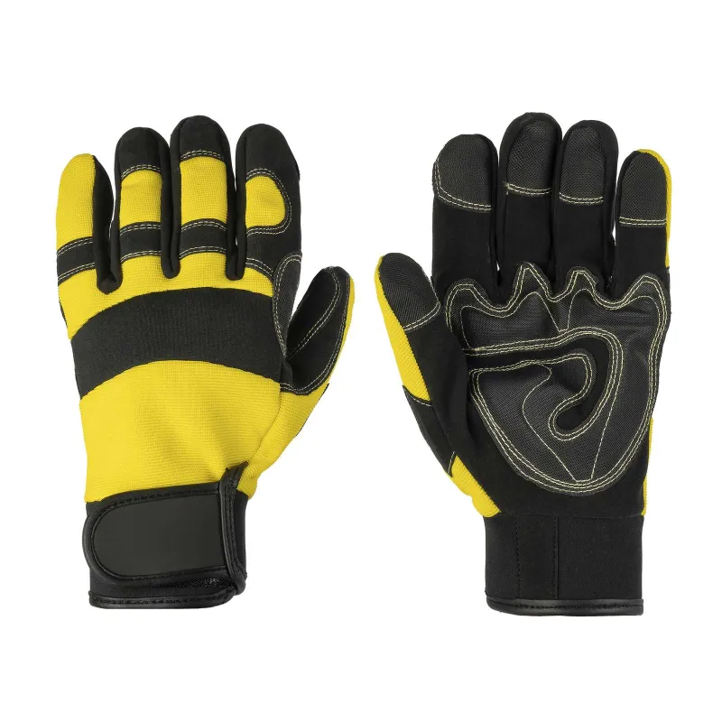 Перчатки кожаные c полиамидом антивибрационные размер XL Jeta Safety_1