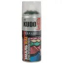Эмаль аэрозольная для профнастила Kudo зеленый мох (RAL 6005) полуматовая 0,52л_2