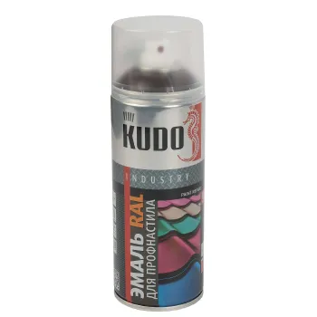 Изображение товара Эмаль аэрозольная Kudo шоколадно-коричневая 0,52л полуматовая для металла Изображение товара Эмаль аэрозольная Kudo шоколадно-коричневая 0,52л полуматовая для металла