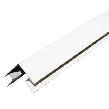 Изображение товара Планка угла наружного сложного белая 75х75х3000 мм, металлическая Изображение товара Планка угла наружного сложного белая 75х75х3000 мм, металлическая