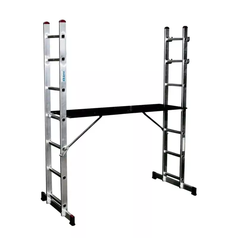 Подмости лестничные алюминиевые 2х7 ступеней Krause Corda_1