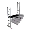 Подмости лестничные алюминиевые 2х7 ступеней Krause Corda_3
