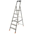 Стремянка алюминиевая 6 ступеней с органайзером 1,25м Krause Safety_1