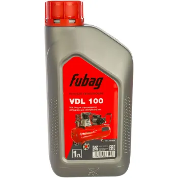 Изображение товара Масло для поршневых компрессоров Fubag VDL 100 1л Минеральное Изображение товара Масло для поршневых компрессоров Fubag VDL 100 1л Минеральное