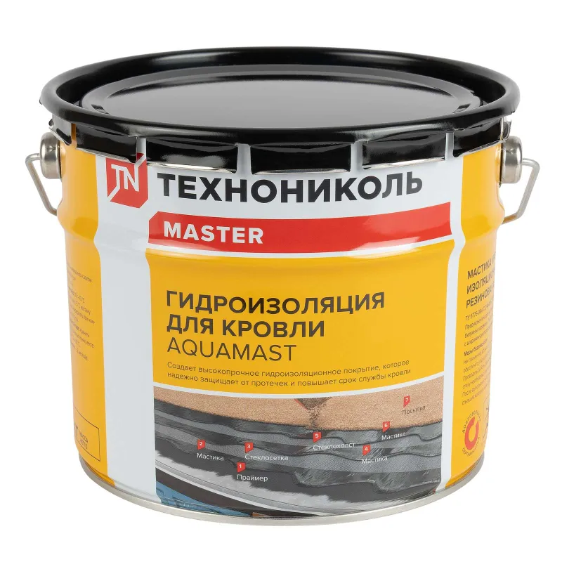 Мастика резинобитумная кровельная Технониколь AquaMast 3кг_1