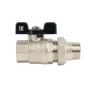 Кран шаровый со сгоном Stout ВР-НР 1" усиленный бабочка_2