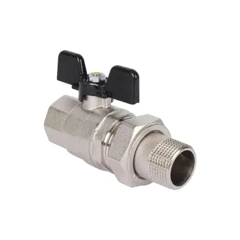 Изображение товара Кран шаровый со сгоном Stout 3/4" усиленный бабочка Изображение товара Кран шаровый со сгоном Stout 3/4" усиленный бабочка