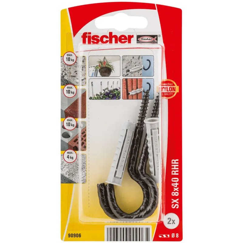 Дюбель универсальный распорный Fischer RHRK с полукольцом 82 мм 2 шт/уп_1