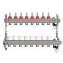 Коллекторная группа Taen 1" евроконус 3/4" на 8 выходов с расходомерами_1