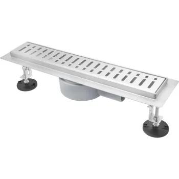 Изображение товара Линейный металлический трап 40/50мм с решеткой 400мм Masterprof Изображение товара Линейный металлический трап 40/50мм с решеткой 400мм Masterprof