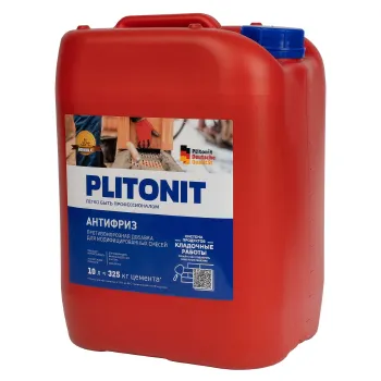Изображение товара Противоморозная добавка Plitonit Антифриз 10 л для бетона и растворов Изображение товара Противоморозная добавка Plitonit Антифриз 10 л для бетона и растворов