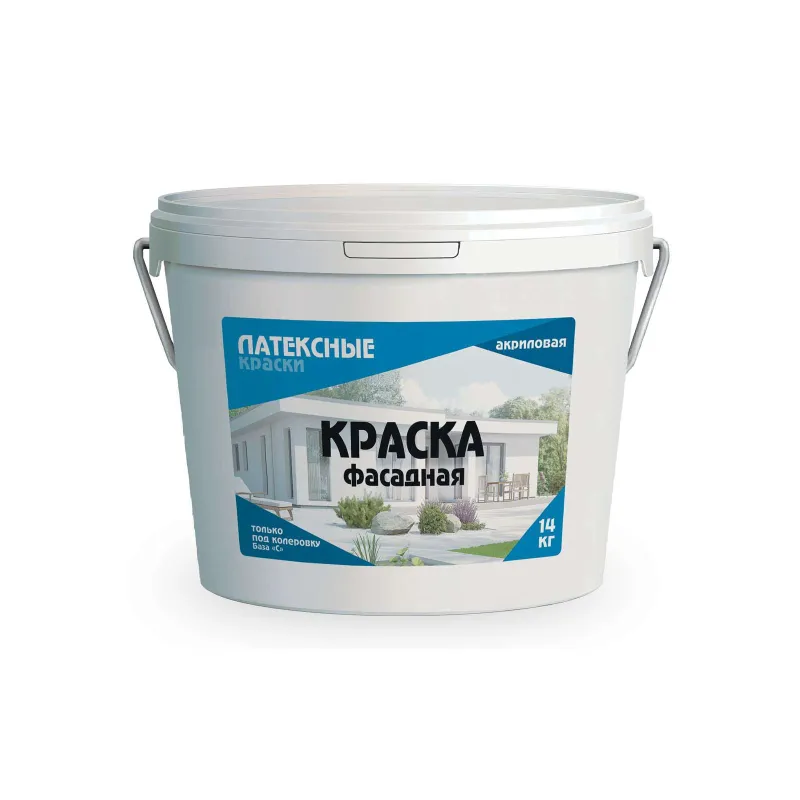 Краска фасадная Латексные краски бесцветная база С 14 кг_1