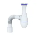 Сифон для кухни Unicorn 1 1/2"х40 с гибкой трубой 40х40/50_1