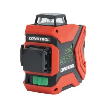 Изображение товара Профессиональный лазерный нивелир Condtrol GFX360-3 с зеленым лучом 360° Изображение товара Профессиональный лазерный нивелир Condtrol GFX360-3 с зеленым лучом 360°