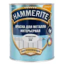 Краска интерьерная для металла Hammerite белая полуматовая 0,9л_2