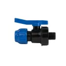 Кран шаровой ПНД компрессионный 20х1/2" НР_2