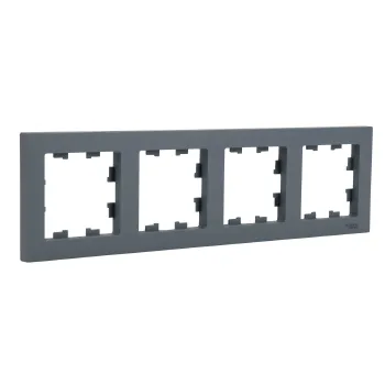 Рамка четырехместная AtlasDesign грифель IP20 Systeme Electric