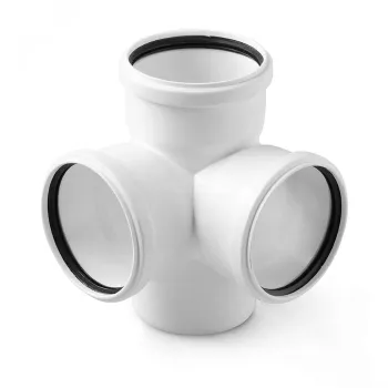 Изображение товара Крестовина канализационная двухплоскостная RTP Elite 110х110х110мм 87° Изображение товара Крестовина канализационная двухплоскостная RTP Elite 110х110х110мм 87°