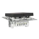 Механизм переключателя проходного двухклавишный AtlasDesign карбон IP20 Systeme Electric_3