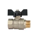 Кран шаровый LD Pride НР-ВР 1/2" бабочка с биркой_2