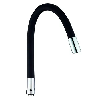 Изображение товара Гибкий силиконовый излив для кухонного смесителя Masterprof черный Изображение товара Гибкий силиконовый излив для кухонного смесителя Masterprof черный