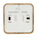 Выключатель двухклавишный накладной Blanca ясень IP20 Systeme Electric_4
