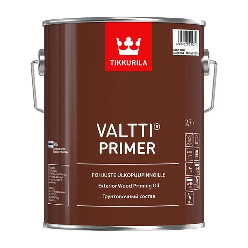 Грунт антисептик Tikkurila Valtti Primer содержащий масло 2,7 л_1