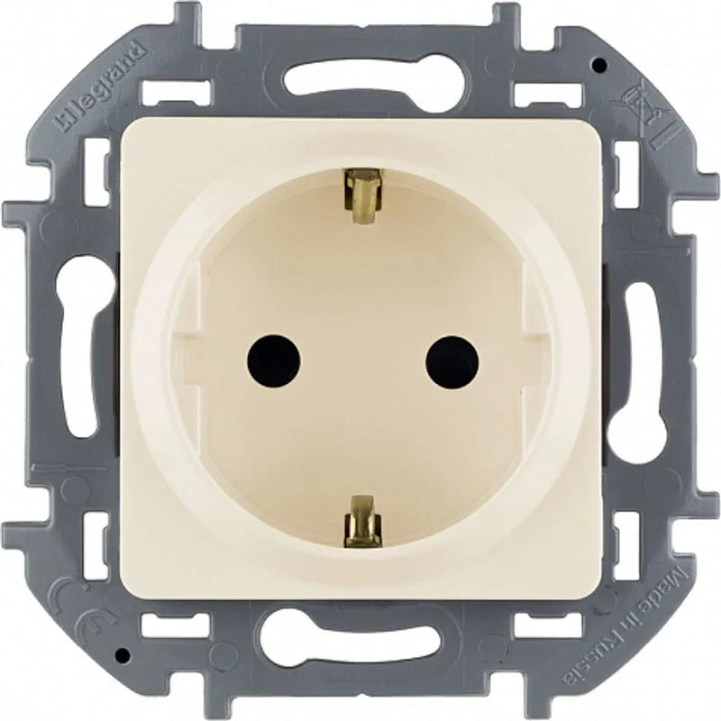 Механизм розетки 1-местный Legrand Inspiria, слоновая кость_1