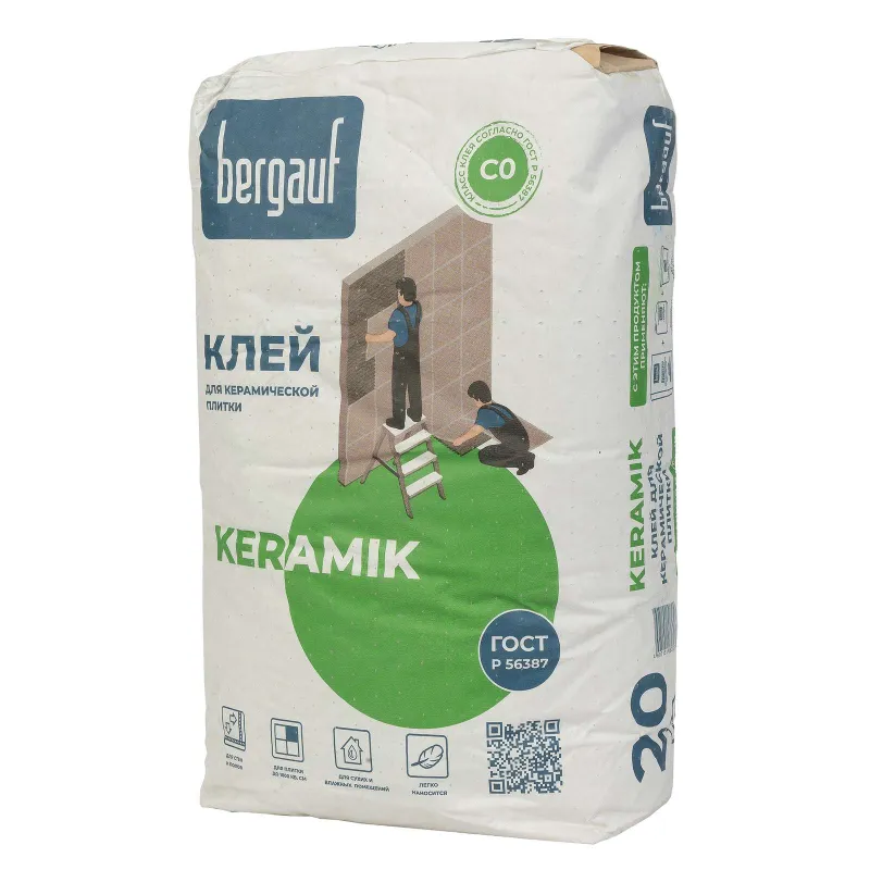 Клей для плитки Bergauf Keramik С0, 20 кг_1