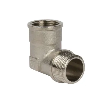 Изображение товара Угольник переходной ВР-НР 3/4 HLV из латунной никелированной Изображение товара Угольник переходной ВР-НР 3/4 HLV из латунной никелированной