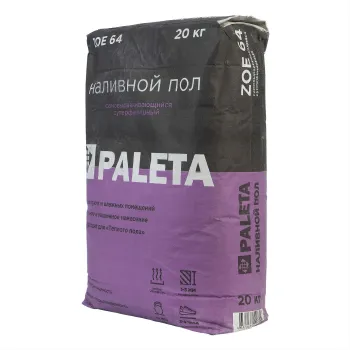 Изображение товара Пол наливной Paleta ZOE 64 суперфинишный 20 кг для внутренних работ Изображение товара Пол наливной Paleta ZOE 64 суперфинишный 20 кг для внутренних работ
