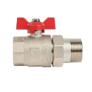 Кран шаровый со сгоном HLV 1 1/4" бабочка_2