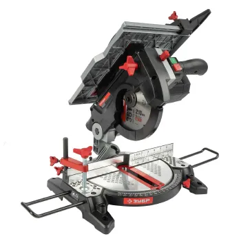 Изображение товара Пила торцовочная комбинированная Зубр ЗПТК-210-1500 1500 Вт 210 мм Изображение товара Пила торцовочная комбинированная Зубр ЗПТК-210-1500 1500 Вт 210 мм