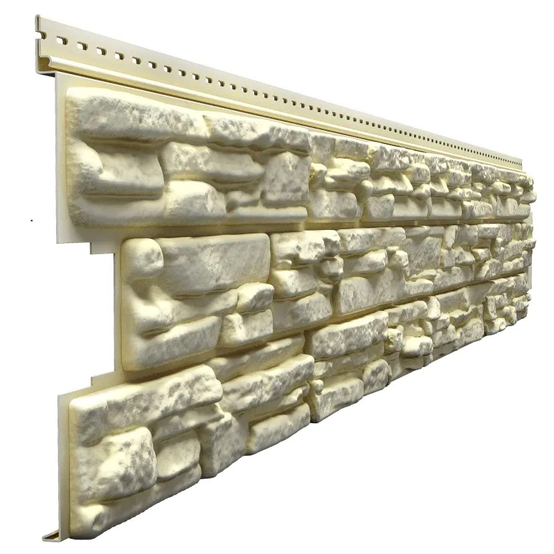 Сайдинг ПВХ Docke Lux Rocky кешью 1787х285 мм_1