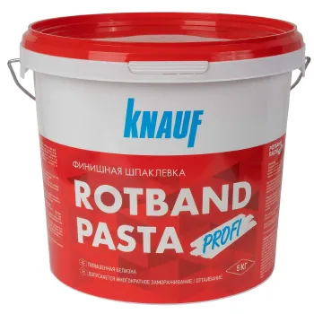 Изображение товара Шпаклевка финишная Кнауф Ротбанд Паста Профи 5 кг Изображение товара Шпаклевка финишная Кнауф Ротбанд Паста Профи 5 кг